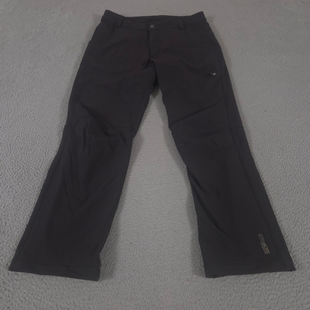 Mammut Pants Mens 36x34 Black SOFtech Straight Leg Softshell Hiking Stretch